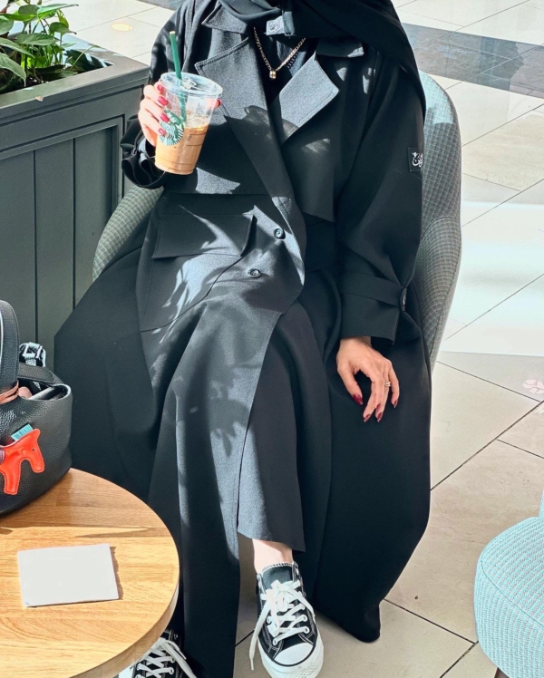 BLACK TRENCH COAT ABAYA