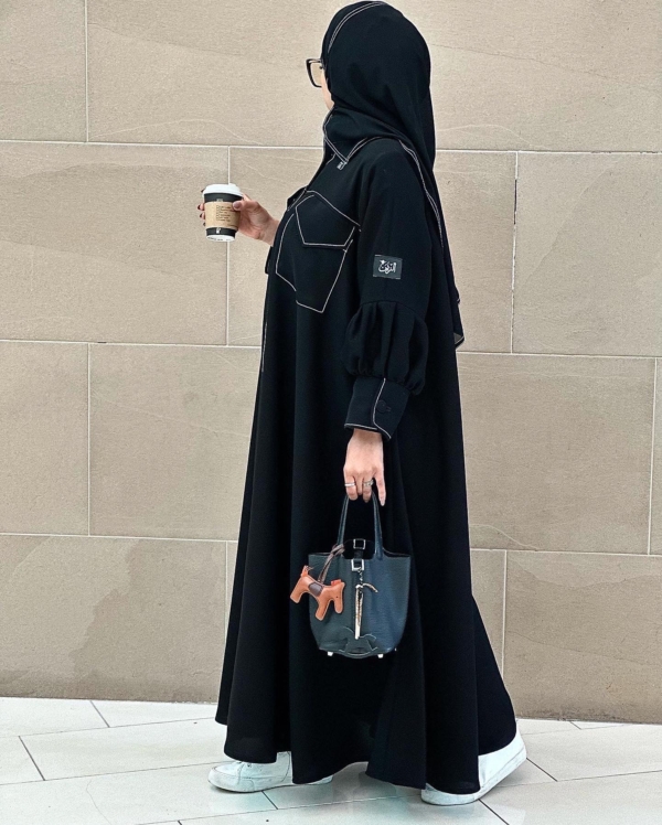 BLACK DAILY CASUAL ABAYA