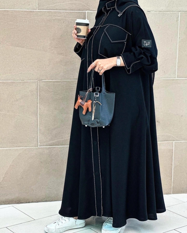 BLACK DAILY CASUAL ABAYA