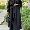 BLACK TRENCH COAT ABAYA