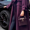 BURGUNDY TRENCH COAT