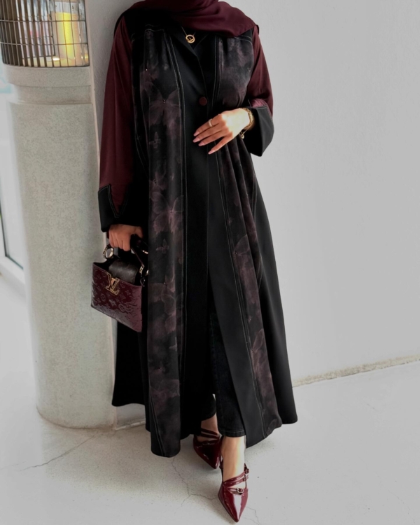 BURGUNDY COLOR ABAYA